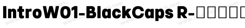 IntroW01-BlackCaps R字体转换